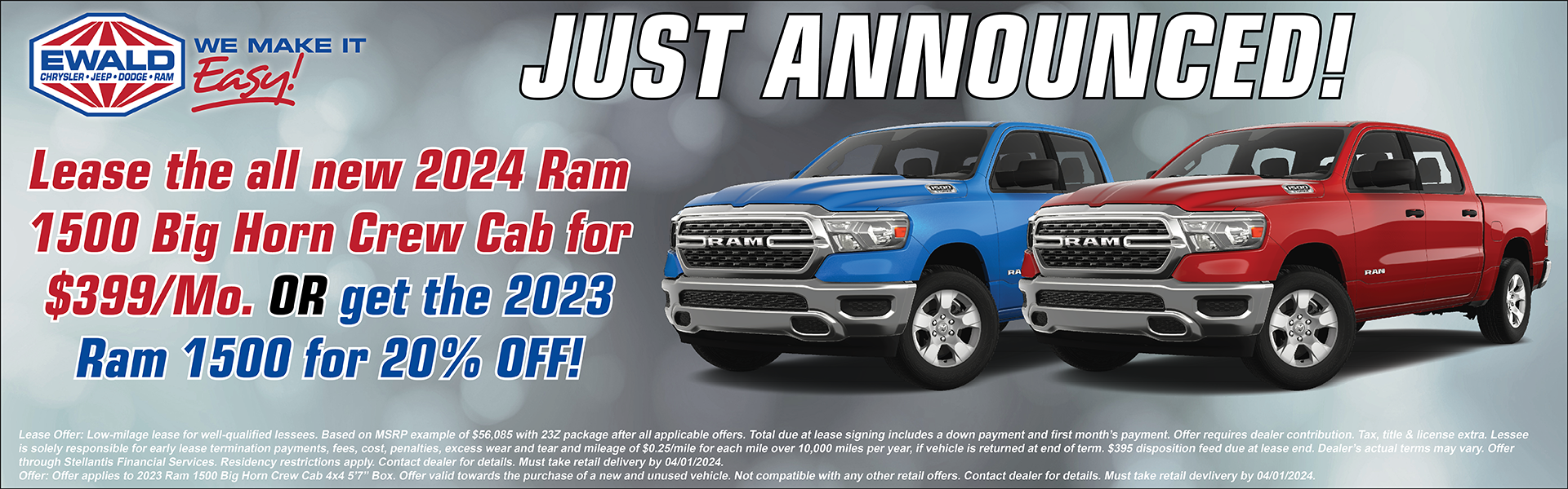 Save on 2023 and 2024 Ram 1500!